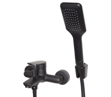 Bath Mixer Tap W/T Std Offset | Spring Black