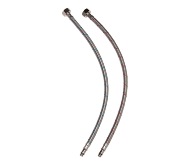 DN8 Braided Flexi – 1/2 X M10 450mm Each | Plumbing Spares