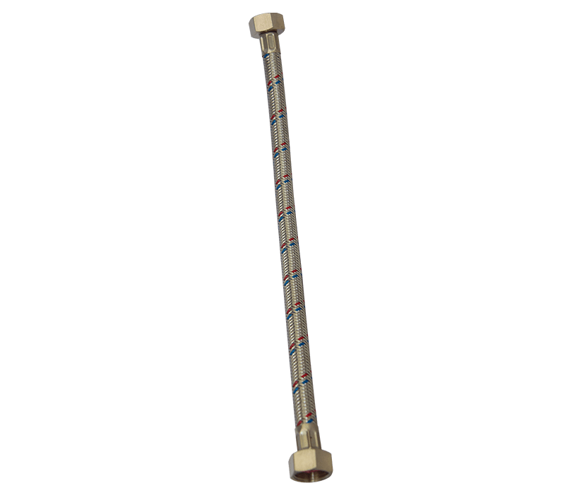 DN8 Braided Flexi Tube For Toilet – 1/2 X 1/2 350mm | Plumbing Spares