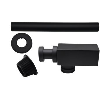 Square Bottle Trap Black – 32mmx32mm | Plumbing Spares