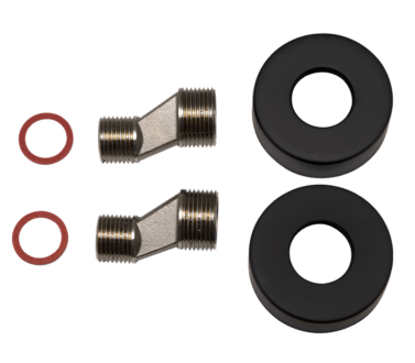Style Cover Plate & S-Connection Set For W/T Mixer Black | Coverplates