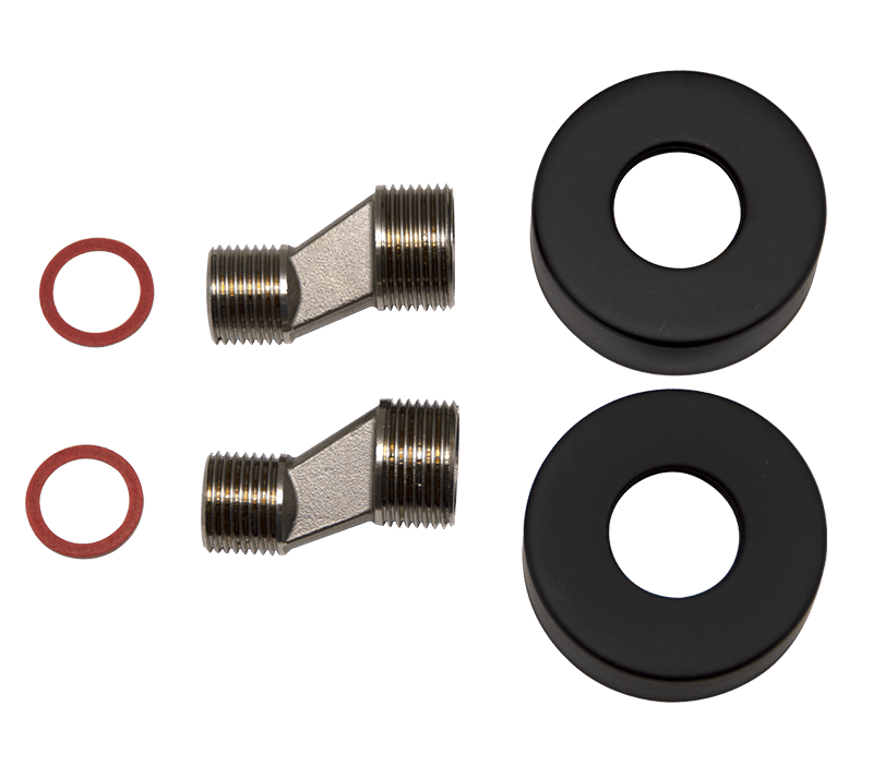 Style Cover Plate & S-Connection Set For W/T Mixer Black | Coverplates