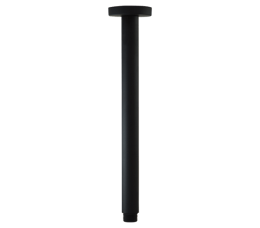 Vertical Shower Arm Black - 300mm | Shower Arms