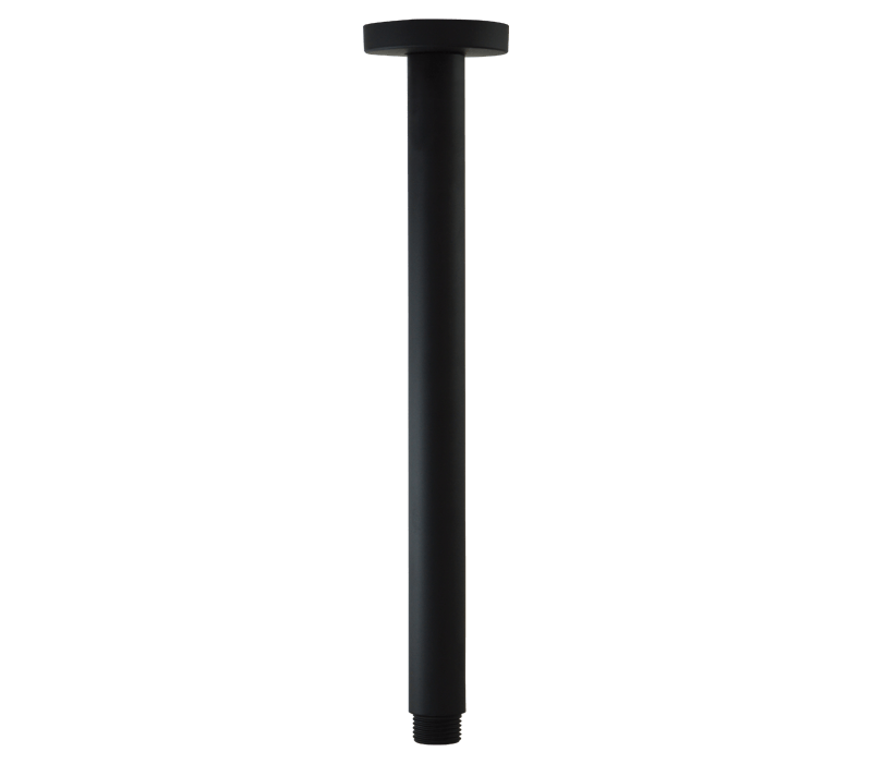 Vertical Shower Arm Black - 300mm | Shower Arms