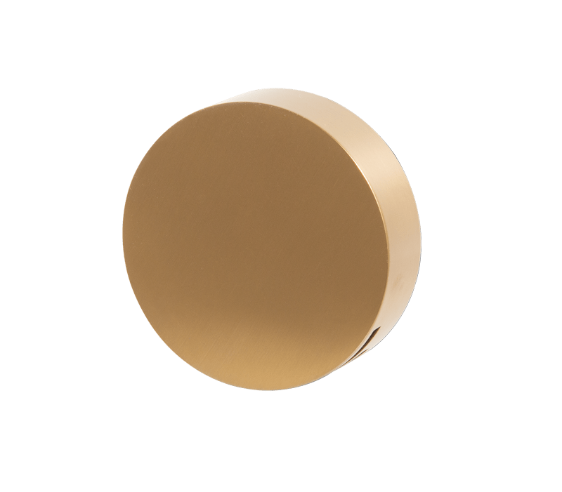 Round Bath Filler/Overflow Brushed Brass | Plumbing Spares