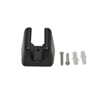 Black Wall Hook with Screws | Showers Miscellaneous