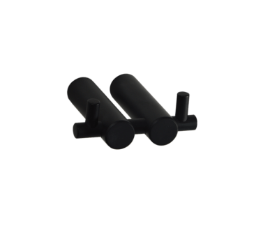 Double Robe Hook - Black | Sage Accessories