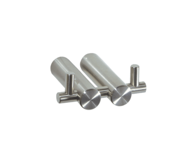 Double Robe Hook – Brushed Stainless Steel | Sage Accessories