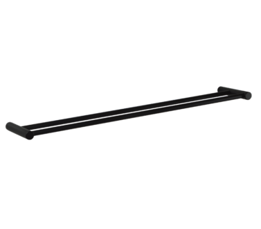 Double Towel Rail – Black | Sage Accessories