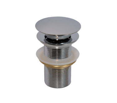 Basin Clicker Waste Unslotted Chrome – 32mm | Plumbing Spares