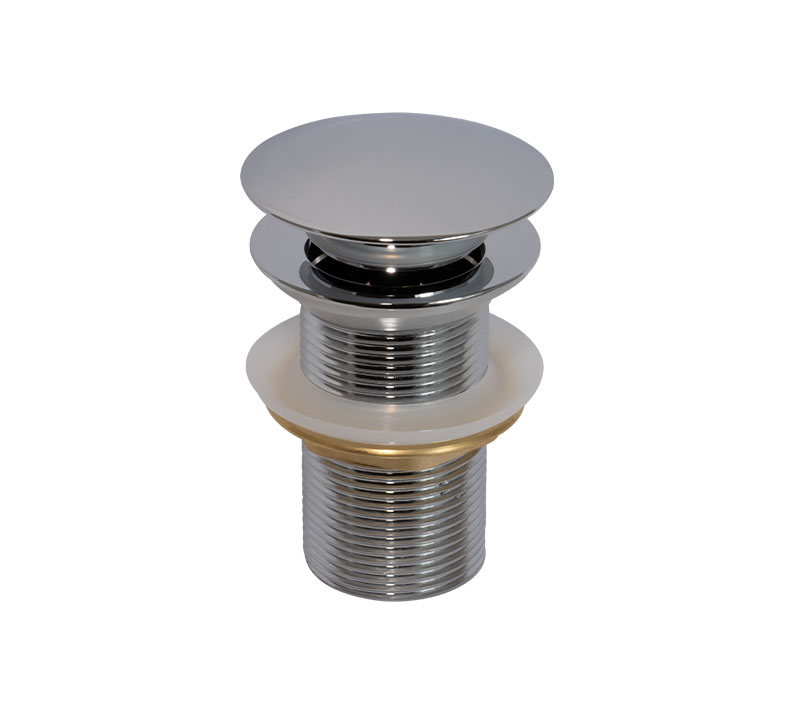 Basin Clicker Waste Unslotted Chrome – 32mm | Plumbing Spares