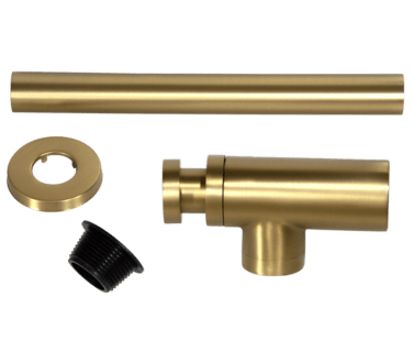 Round Bottle Trap Brushed Brass | Plumbing Spares
