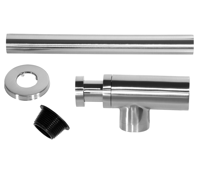 Round Bottle Trap Brushed Stainless Steel | Plumbing Spares