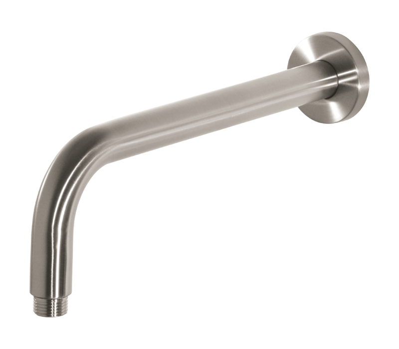 Shower Arm Round Brushed Stainless Steel – 300mm | Shower Arms