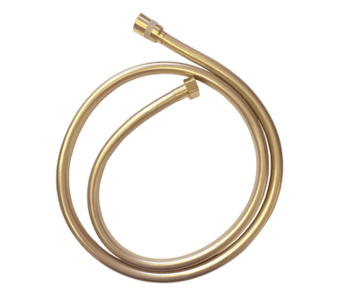 Shower Hose Smooth Brushed Brass - 1,50m | Showers Miscellaneous