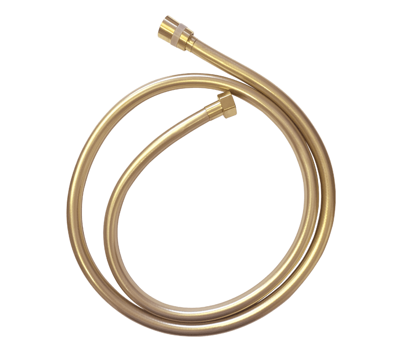 Shower Hose Smooth Brushed Brass - 1,50m | Showers Miscellaneous