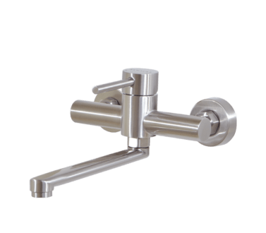 Sink Mixer Tap W/T Std Offset | Moon Brushed Stainless Steel