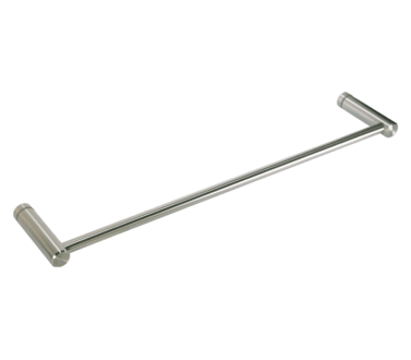 425mm Single Towel Rail for Glass - Brushed Stainless Steel | Sage Accessories