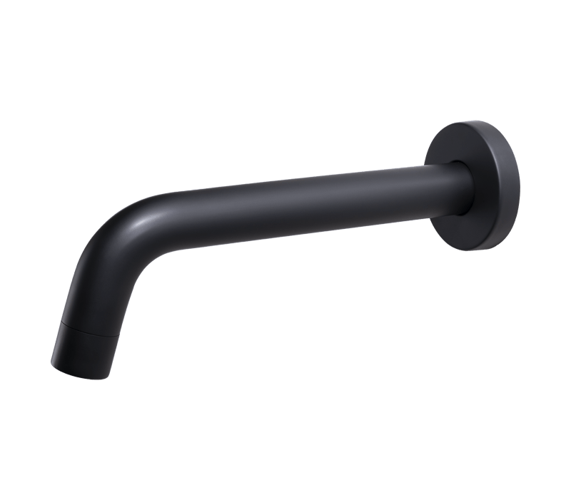 200mm Wall Spout Black | Spares Spouts