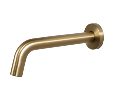 200mm Wall Spout Brushed Brass | Spares Spouts