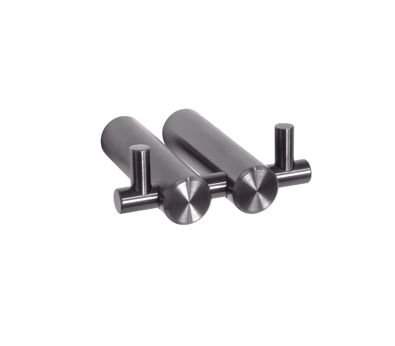 Double Robe Hook - Gunmetal | Sage Accessories