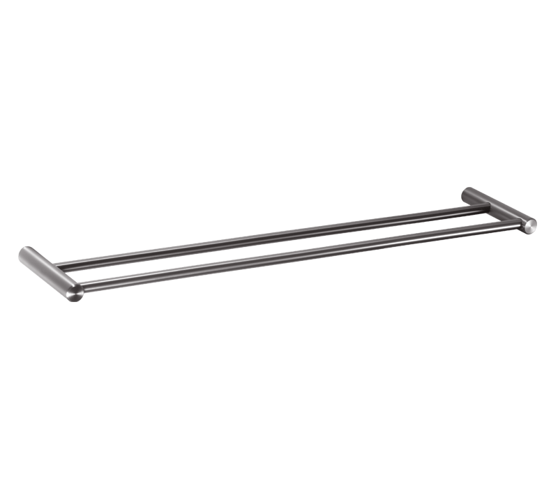 Double Towel Rails Gunmetal - 600mm | Sage Accessories