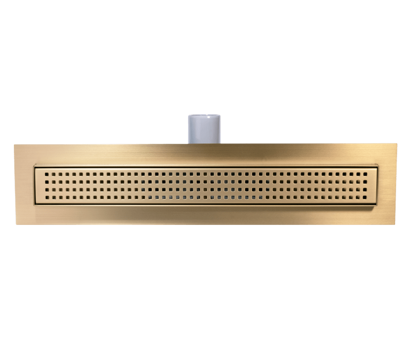 Brushed Brass Shower Channel - 500mm | Showers Miscellaneous