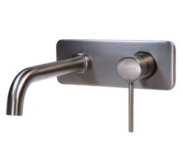Basin Concealed Mixer Tap with Spout | Neo Gunmetal