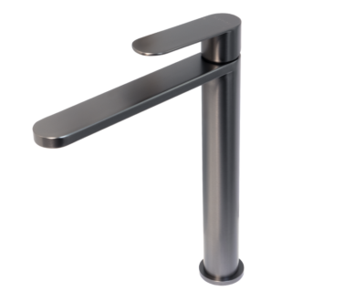 High Basin Mixer Tap | Satin Gunmetal