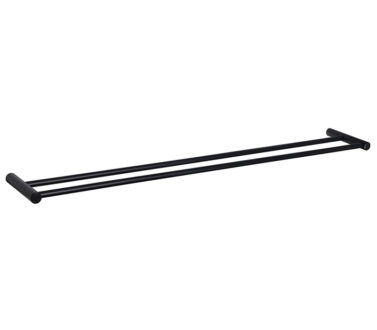Double Towel Rails Black - 800mm | Sage Accessories