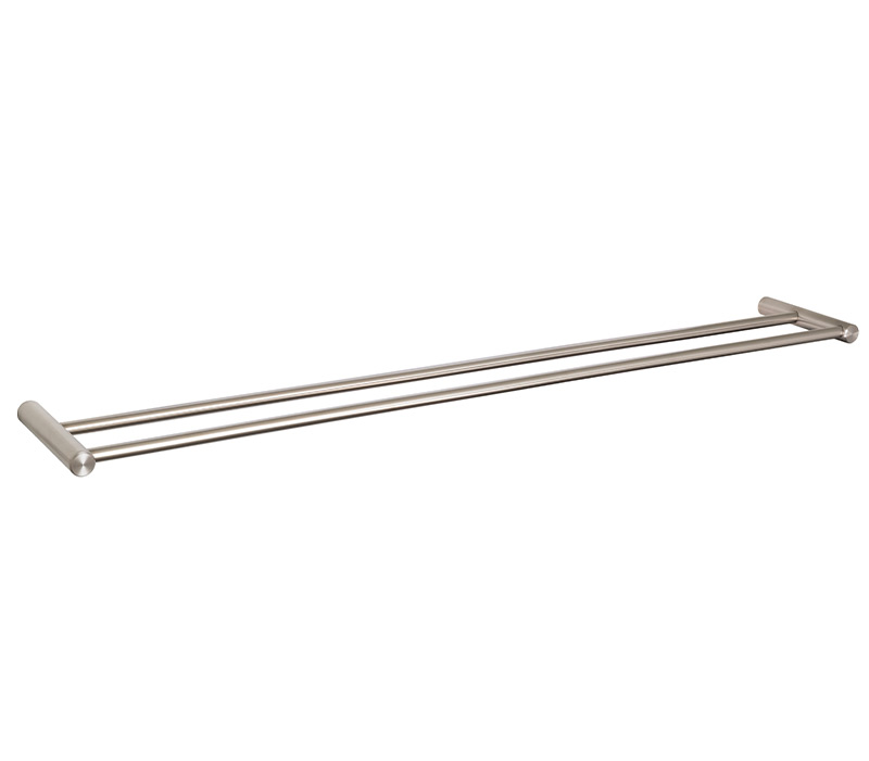 Double Towel Rails Brushed Stainless Steel - 800mm | Sage Accessories