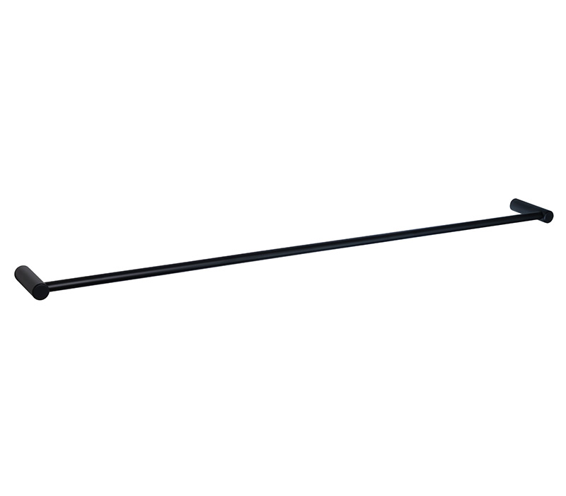 Single Towel Rail Black - 800mm | Sage Accessories