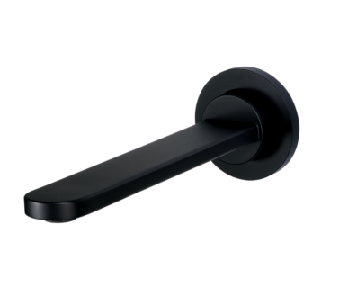 200mm Round Wall Spout Black | Spares Spouts