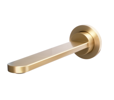 200mm Round Wall Spout Brushed Brass | Spares Spouts