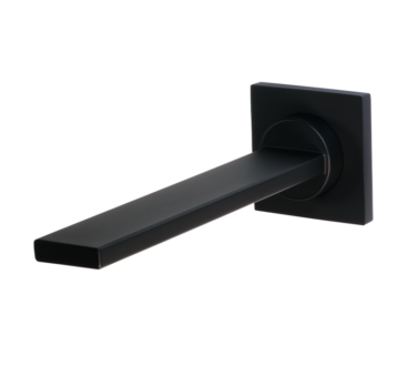 200mm Square Wall Spout Black | Spares Spouts