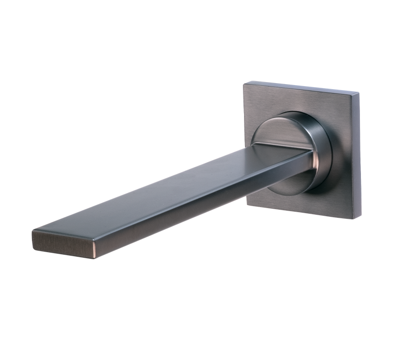200mm Square Wall Spout Gunmetal | Spares Spouts