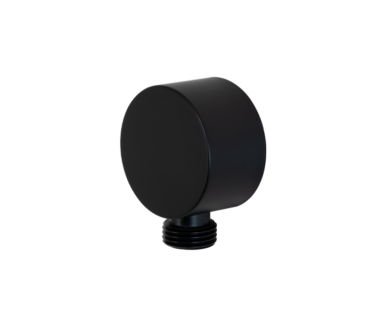 Round Wall Outlet Black | Showers Miscellaneous