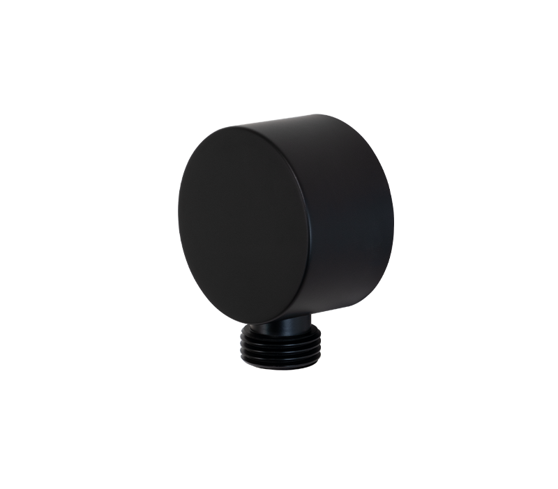 Round Wall Outlet Black | Showers Miscellaneous