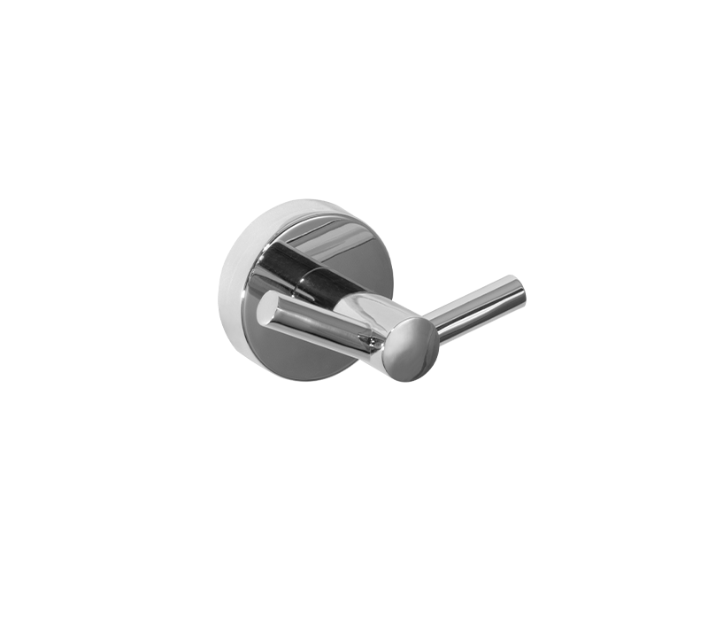Double Robe Hook Chrome | Ginger Accessories