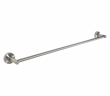 Single Towel Rail 600mm Brushed Stainless Steel | Ginger Accessories