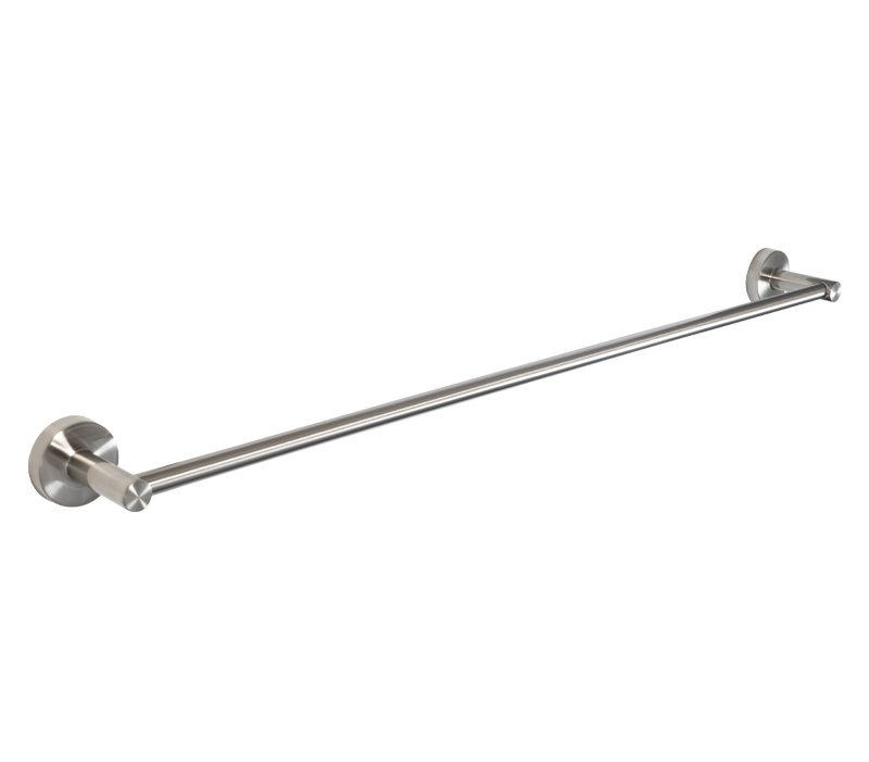 Single Towel Rail 600mm Brushed Stainless Steel | Ginger Accessories