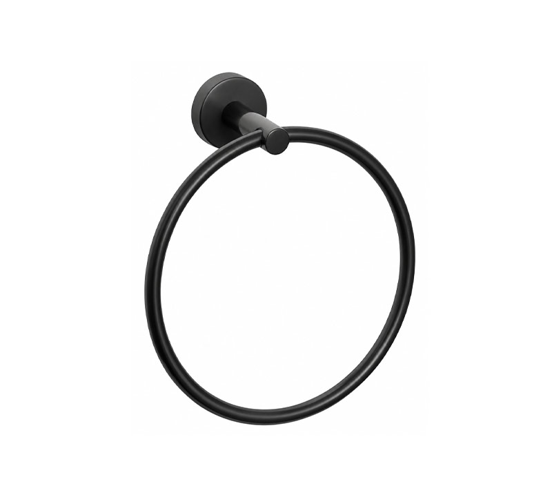 Towel Ring Black | Ginger Accessories