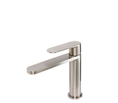 90mm Basin Mixer Tap | Satin Brushed Stainless Steel