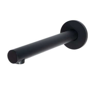 Tubular Wall Spout Black 200mm | Spares Spouts