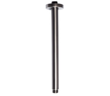 Vertical Shower Arm Gunmetal - 300mm | Shower Arms