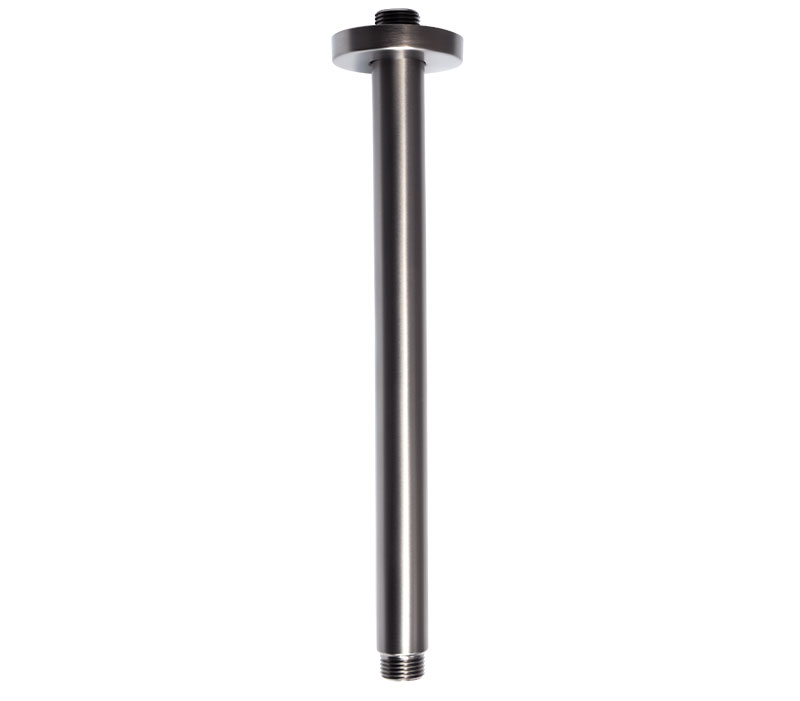 Vertical Shower Arm Gunmetal - 300mm | Shower Arms