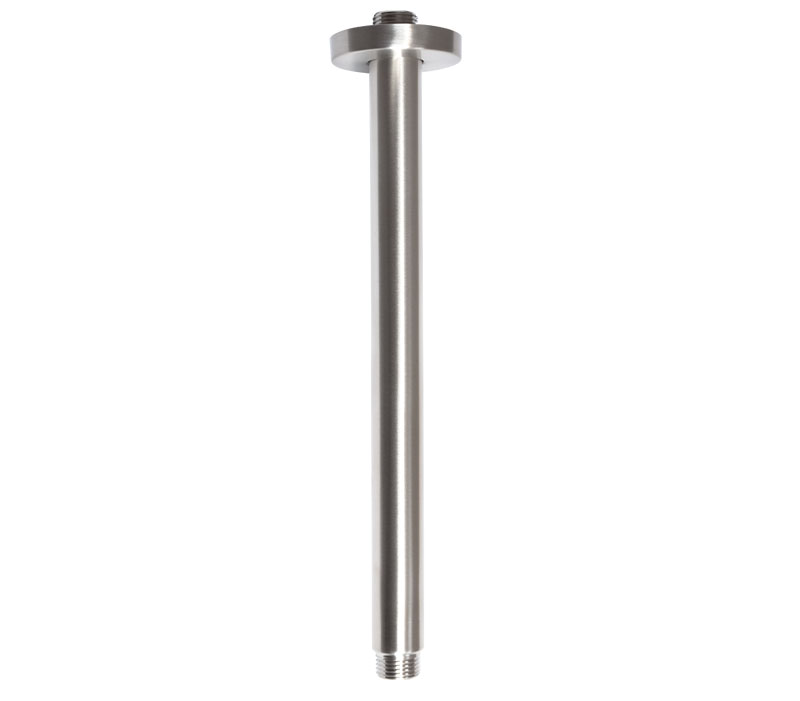 Vertical Shower Arm Brushed Stainless Steel - 300mm | Shower Arms