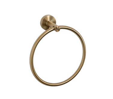Towel Ring Brushed Brass | Ginger Accessories