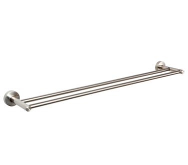 Double Towel Rails 600mm - Brushed Stainless Steel | Ginger Accessories