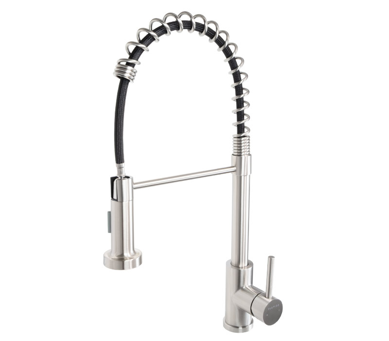 Pullout Sink Mixer Tap | Moon Brushed Stainless Steel